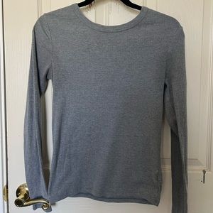 Gray long sleeve top